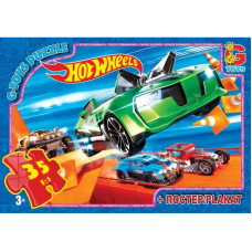 Пазли дитячі "Hot Wheels" FW700, 35 елементів G-Toys