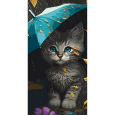 Картина за номерами "Миле кошеня" 11534-AC 40х80 см Art Craft