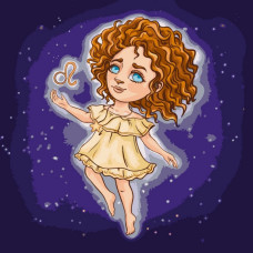 Картина за номерами "Знаки зодіаку Лев" @VIKTORIA.GRO.ART 10081-AC 40x40 см  Art Craft
