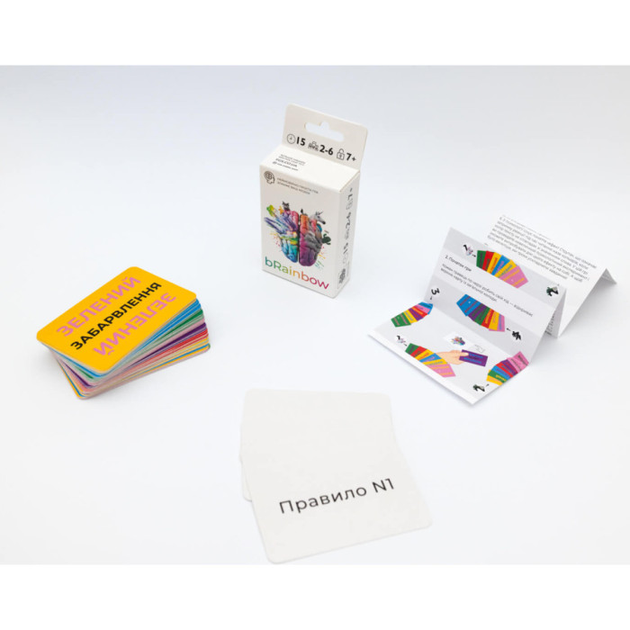 Карткова гра bRainbow FGS64, 60 карток, українською мовою Fun Games
