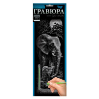 Набір для творчості Гравюра "Слони" GR-B2-02-06s  Danko Toys