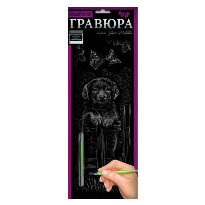 Набір для творчості Гравюра "Цуценя" GR-B2-02-08s Danko Toys