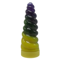 В'язка маса "Unicorn Slime" UNS-02-01U, густий лизун Yellow-Violet Danko Toys