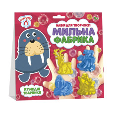 Набір для творчості Мильна фабрика Смішні тварини 10100580, 4 формочки Ranok Creative