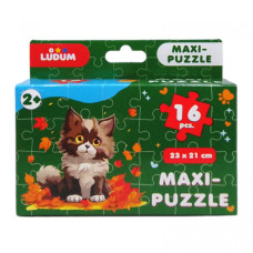 Пазл дитячий максі "Котик 3" ME5032-04, 16 великих елементів Ludum