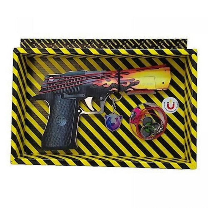 Збірна модель Гумостріл "DESERT EAGLE BLAZE" BOX DE-BL Сувенір-декор