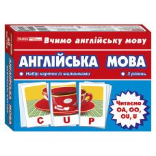 Тематичні картки з англійської мови "Читаємо U, OA, OU, OO" 13140022, 3 рівень Ranok Creative