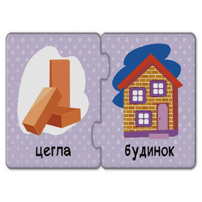 Дитячі пазли-половинки "Що з чого" 1214001 укр. мовою Ranok Creative