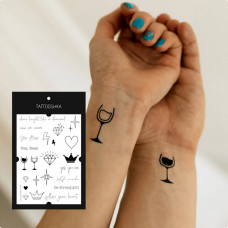 Набір тимчасових татуювань GIRL POWER LB-101 TATTOOSHKA