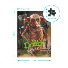 Пазл класичний "Harry Potter. Доббі" 200497, 250 елементів DoDo Toys