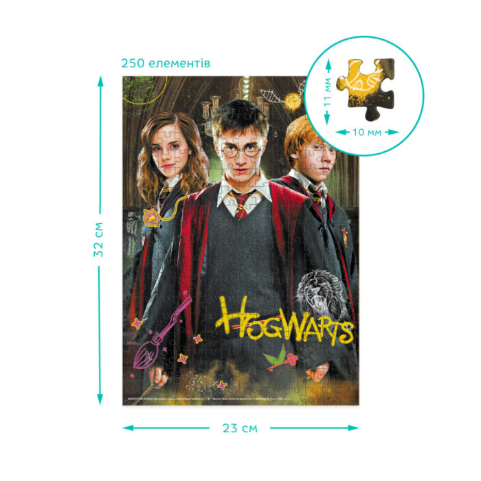 Пазл класичний "Harry Potter. Гаррі та друзі" 200498, 250 елементів DoDo Toys