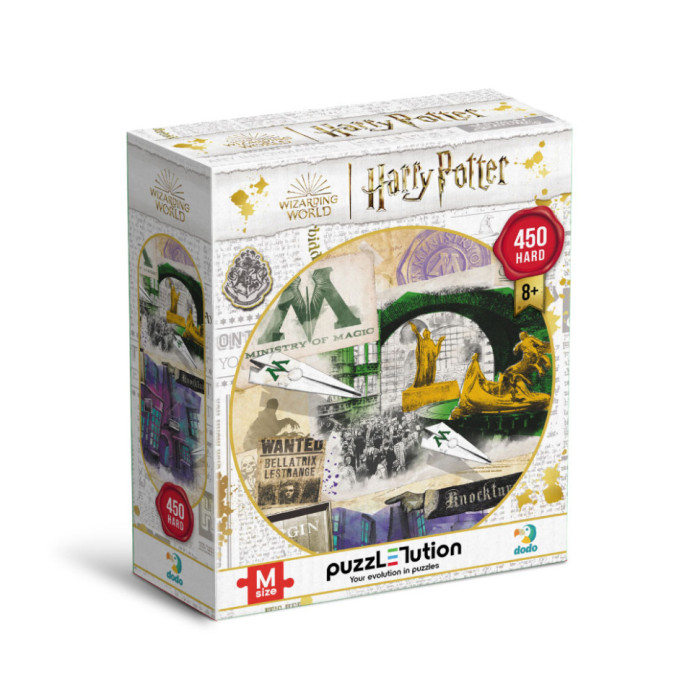 Пазл класичний "Harry Potter. Міністерство магії та Алея Ноктерн" 200504, 450 елементів DoDo Toys