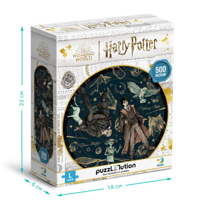 Пазл класичний "Harry Potter. Відданий. Легенда. Гордий" 200508, 500 елементів DoDo Toys