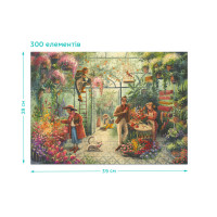 Пазл класичний "Квітковий магазин" 300590, 300 елементів DoDo Toys