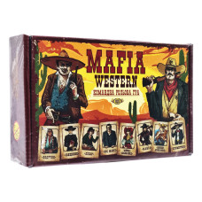 Командна рольова гра "MAFIA WESTERN" MKZ0815, 24 картки Мастер