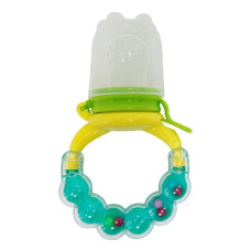 Ніблер для прикорму немовлят MGZ-0005(Turquoise) з брязкальцем Megazayka