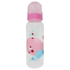 Пляшечка для годування "Кит" MGZ-0206 (Pink) 250 мл Megazayka
