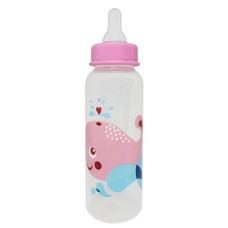 Пляшечка для годування "Кит" MGZ-0206 (Pink) 250 мл Megazayka