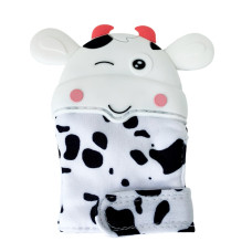 Прорізувач-рукавичка "Корівка" MGZ-0405(White) на липучці Megazayka