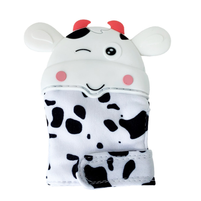 Прорізувач-рукавичка "Корівка" MGZ-0405(White) на липучці Megazayka