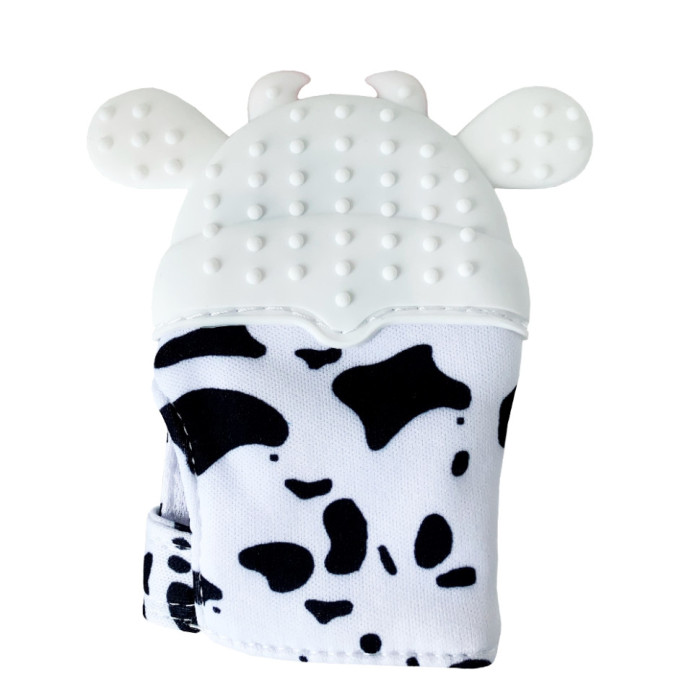 Прорізувач-рукавичка "Корівка" MGZ-0405(White) на липучці Megazayka