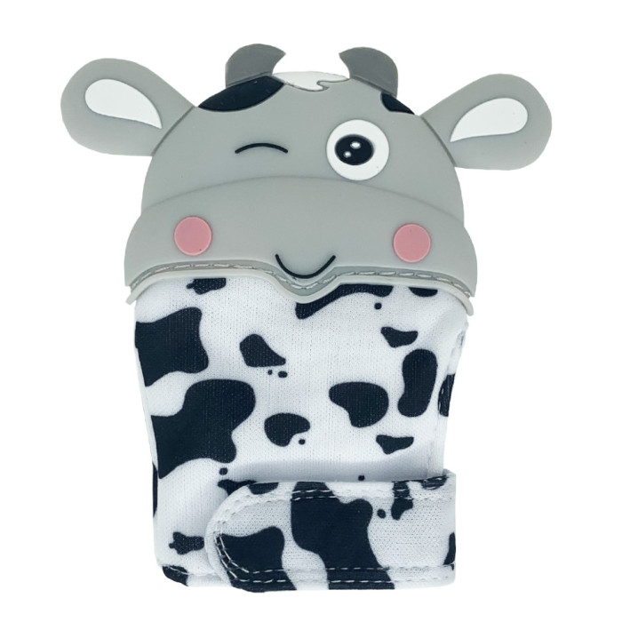 Прорізувач-рукавичка "Корівка" MGZ-0405(Grey) на липучці Megazayka