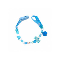 Ланцюжок для пустушки MGZ-0500(Blue) з дзвіночком Megazayka