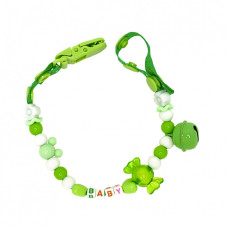 Ланцюжок для пустушки MGZ-0500(Green) з дзвіночком Megazayka