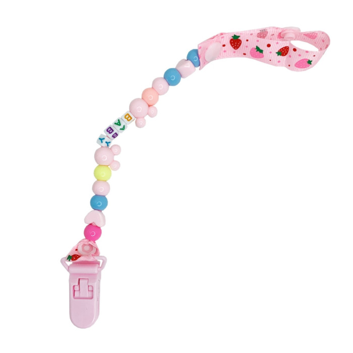 Тримач для пустушки Baby MGZ-0503(Pink) 34 см Megazayka