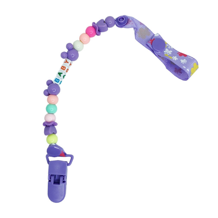 Тримач для пустушки Baby MGZ-0503 (Violet) 34 см Megazayka