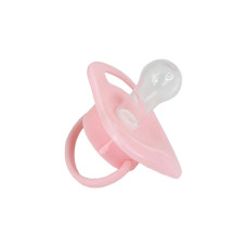 Пустушка силіконова кругла MGZ-0516(Pink) з ковпачком Megazayka