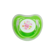 Пустушка силіконова кругла MGZ-0516(Green) з ковпачком Megazayka