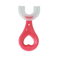 Дитяча Зубна щітка-капа MGZ-0704(Pink) з обмежувачем Megazayka
