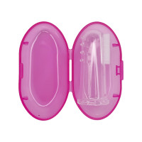 Силіконова зубна щітка для ясен MGZ-0706(Pink) у футлярі Megazayka