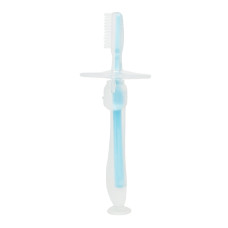 Силіконова зубна щітка Mumlove MGZ-0707(Blue) з обмежувачем Megazayka