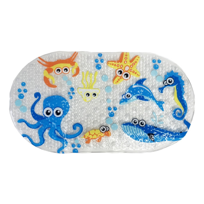 Килимок у ванну кімнату на присосках Восьминіг MGZ-0900 (Octopus) 35х65 см Mega Zayka