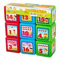 Дитячі розвиваючі кубики "Математика" 09051, 9 шт. в наборі MToys