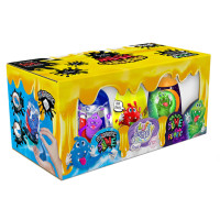 В'язка маса "3 в 1" Magnetic Slime, "Fluffy Slime", "Crazy Slime Fluoric" SLM-14-01U кольори в асортименті Danko Toys