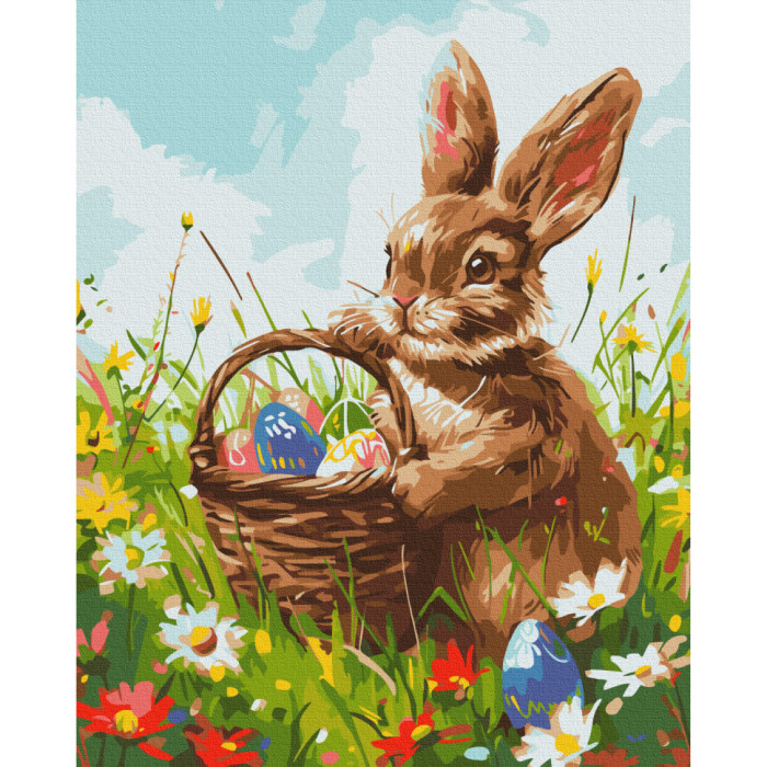 Картина за номерами "Великодній посланець" Brushme BS53931 40x50 см Brushme