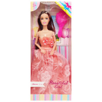 Дитяча Лялька "Beautiful Girl" D200-216(Orange) в святковій сукні  Bambi