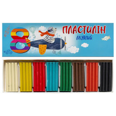 Набір для творчості Пластилін КТ 230602, 8 кольорів, 144 грами Jumbi