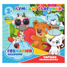 Водні розмальовки Кумедні тваринки RI07092004, 4 картинки Jumbi