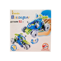 Конструктор Build&Play 2 в 1 "Гоночні машини" HANYE J-7726, 52 елементи HANYE