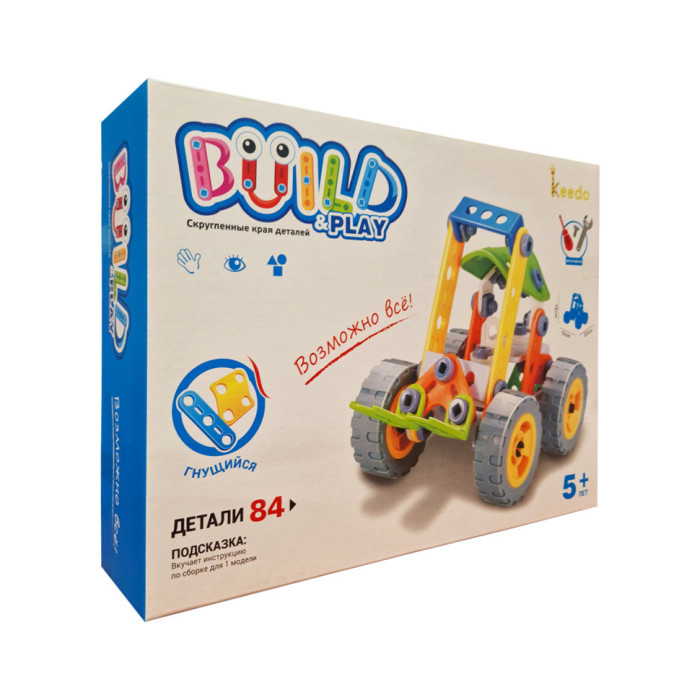 Конструктор Build&Play "Навантажувач" HANYE J-7703, 84 елементи HANYE