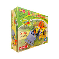 Конструктор дитячий Build&Play "Бульдозер" Keedo J-108A, 116 елементів Keedo