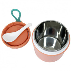 Ланчбокс з ложкою MGZ-0122(Pink) 430 мл Megazayka