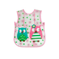 Слинявчик клейончатий на зав`язках MGZ-0607(Pink) Megazayka