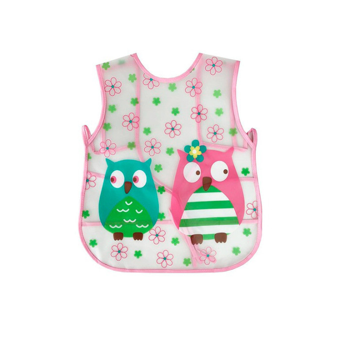 Слинявчик клейончатий на зав`язках MGZ-0607(Pink) Megazayka