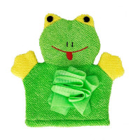 Мочалка-рукавичка для купання малюків MGZ-0911(Green) Жабка Mega Zayka