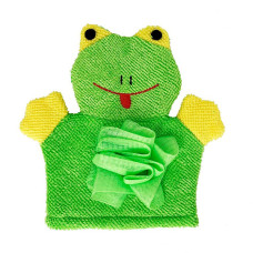 Мочалка-рукавичка для купання малюків MGZ-0911(Green) Жабка Mega Zayka